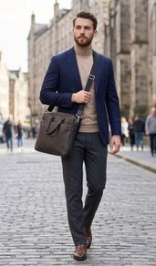 Jack Spade Dark Brown Saffiano Leather Messenger Laptop Briefcase