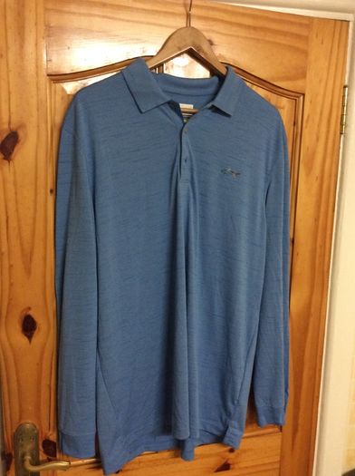 Greg Norman Golf Long Sleeve Polo Shirt Size XL