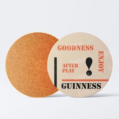 Vintage Style Guinness Replica 'After Play' Round Coaster