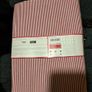 Cotton red & white stripe table cloth & napkins Image 2