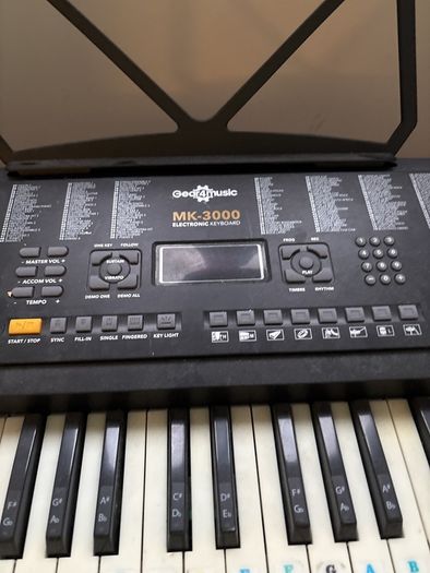 Keyboard with stand and stool