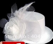 bride hair small hat
