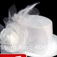 bride hair small hat