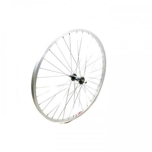 Rear Alloy Silver Nutted Wheel (Gear Sided)