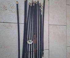 Drain cleaning rod set