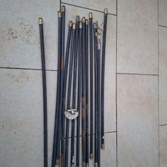 Drain cleaning rod set