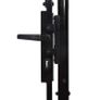 Fence Gate Single Door with Spike Top Steel 1x1.2 m Black Image 4