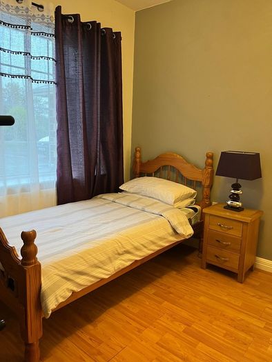 Curtains and Lamp