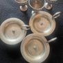 Antique egg cup and stand Image 2