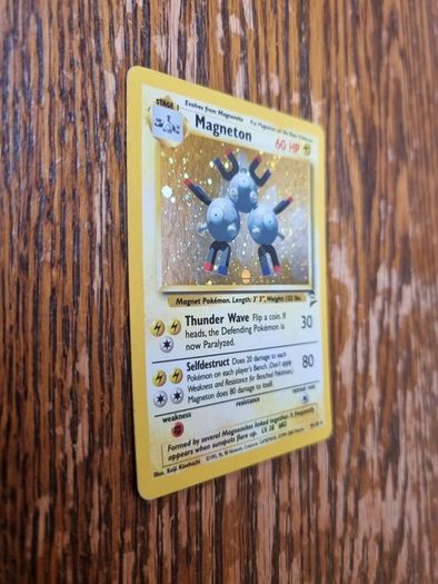 Holo Magneton Base Set 2 Vintage Pokemon Card