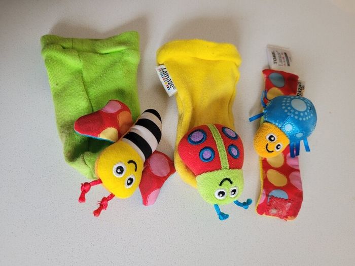 Lamaze foot and wrist rattle sensory