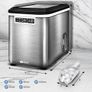 Ice Cube Machine Stainless Steel 12 kg - 24 h Ice Cube Maker 2.2 Litre Water Tank Ice Maker LED Display & Self-Cleaning Function 2 Ice Cube Sizes (Silver) Image 4
