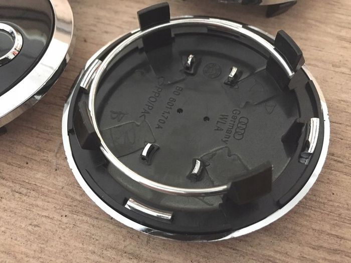 Full Set 69mm Audi Centre Caps - Black