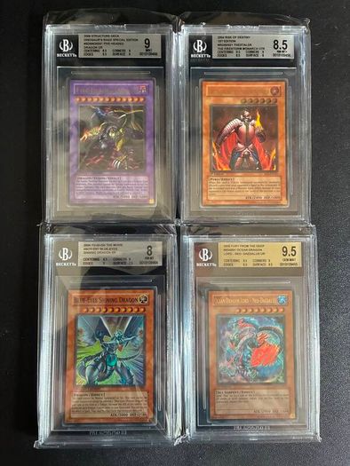 Beckett BGS Graded Yu-Gi-Oh! Cards - Set of 3