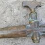 Antique Brass Handle Barrel spigot Tap Horse Head Image 5