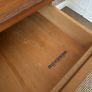 Vintage Retro Mid Century Teak Compact Sideboard by Uniflex Image 8