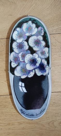 Arabia Finland - Helja Liukko-Sundstrom - Vintage Hand Painted Wall Plaque Tahtisilmat