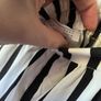 ZARA B&W wide leg stripped culottes Size XS/8 Image 5