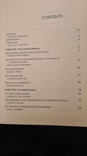 American And Ireland, 1776-1976. The Americ Dentity And The Irish Connections. Hardback In Good Condition.