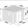 Metal Shed Heavy Duty With Slanted-(9.5ft x 10.3ft/2.9 x 3.1m ) Image 4