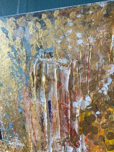 Architectural Opulence Meets Quiet Luxury Original Abstract Art Irish Artist Gold Art Gold Painting