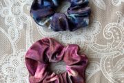 Scrunchies hair bubble velour multicolour
