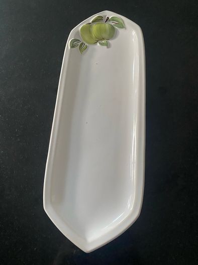 Vintage large 13 inch long Apple decorated hi Carltonware  tray