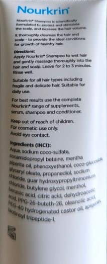 Nourkin anti hair loss shampoo and conditioner
