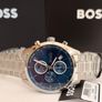 BOSS Grand Prix Mens Watch 44.5mm Blue 1514226 Image 4