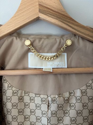 Michael Kors Beige Hooded Jacket