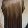 New Look Curves golden shiny long line party top size UK 24 EU52 Perfect condition Postage included Image 2