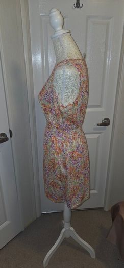 Evie Floral Mini Dress Size 12 Pastel Boho Summer Skater Dress