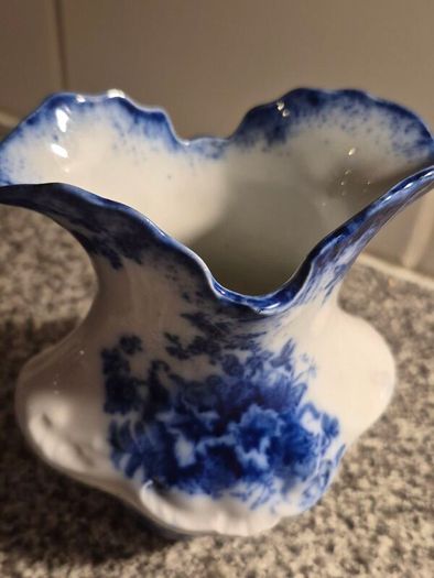 Antique Flow Blue Vase Doreen W.H.Grindley