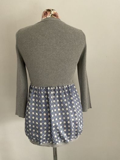 cardigan Bnwot small Benetton cardigan with satin peplum