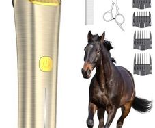 Professional Horse Clippers for All Coat Types Rooming Kit with scissors/steel comb