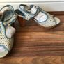 Firetrap Ladies Cream Leather High Heel Sandal Size 3 Image 2