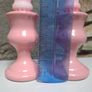Pink colonial candle holders Image 5