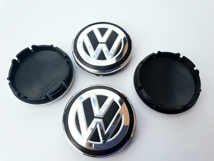 Set/4 x NEW STYLE 56mm VW wheel caps Volkswagen cap hub  6CD601171