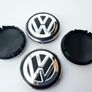 Set/4 x NEW STYLE 56mm VW wheel caps Volkswagen cap hub  6CD601171 Image 9