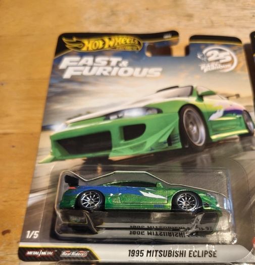 Hot Wheels Premium Fast And Furious 1995 Mitsubishi Eclipse Chase 1/5