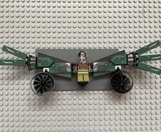 lego super heroes sh0775 Vulture minifigure - Reddish Brown Bomber Jacket and Aviator Oxygen Mask