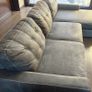 Grey corner sofa couch furniture set Image 5