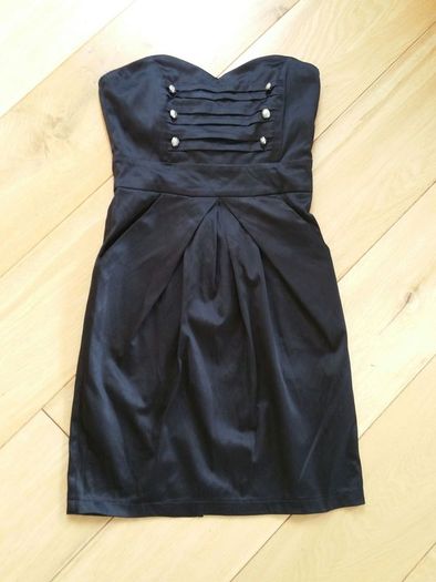 Black tulip dress with pockets