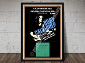 Rory Gallagher Vintage Concert Poster S.F.X Dublin 1983 + Ticket Reproduction Print