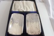 Sterling silver Art Deco 1925 clothes brushes boxed