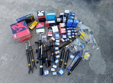 Car parts, of all kinds (clutches, pressure plates, discs, shock absorbers, etc.)