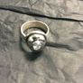 Silver ring with white  stone Image 3