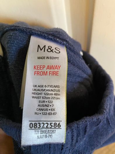 M&S girl's trouser blue