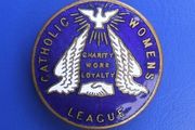 CATHOLIC WOMENS LEAGUE (religious volunteer organisation) - a vintage membership badge (1930s)