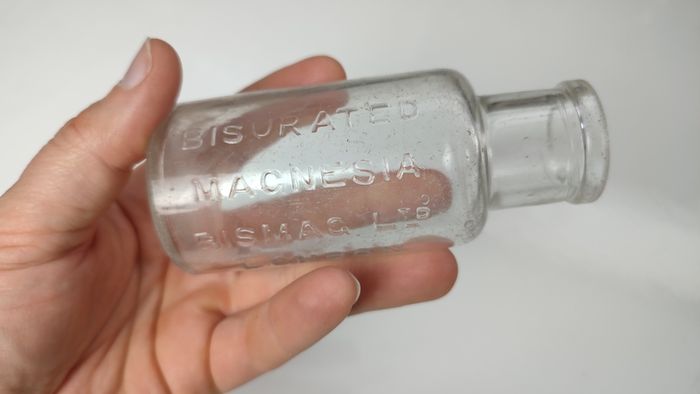 407 - Antique Bisurated Magnesia Bismag London Collectible Decorative Bottle